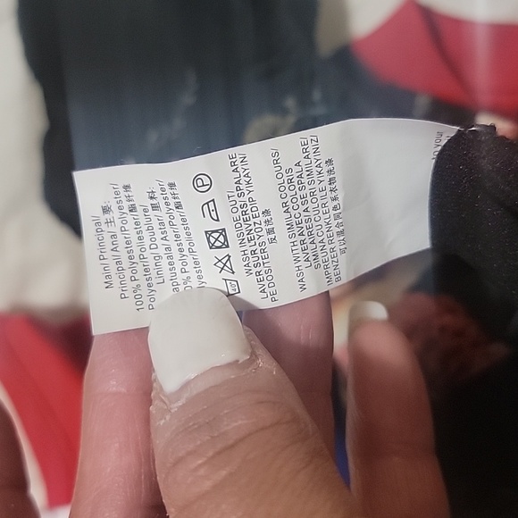 NWT Misguided Black Floral Wrap Dress Size Medium. - Picture 10 of 12